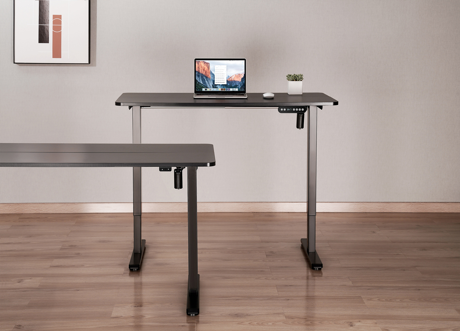 Buy Gorilla Office Height Adjustable Desk Black/Black at Mighty Ape NZ