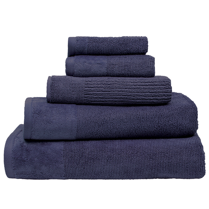 Bambury Costa Cotton Bath Towel (Ink)