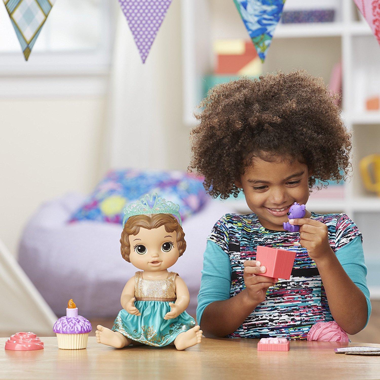 Baby Alive: Cupcake Birthday Doll (Brunette Hair)