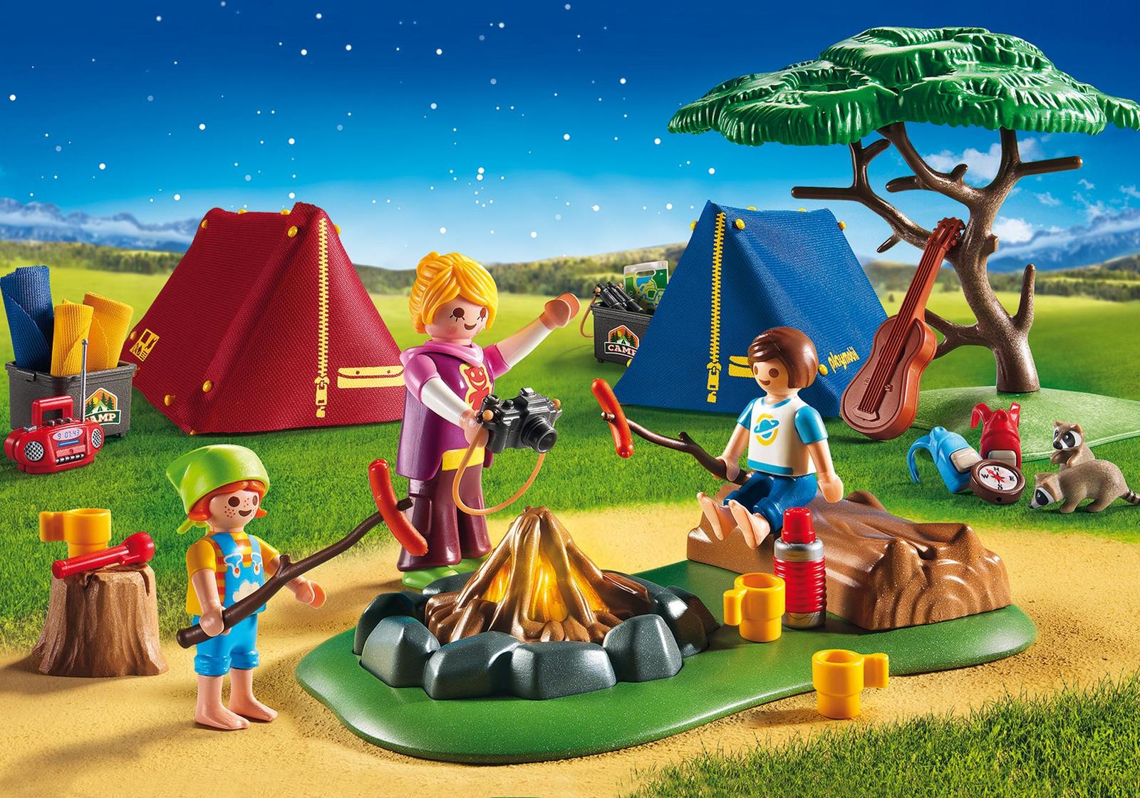 Playmobil: Summer Fun - Camp Site with LED Fire