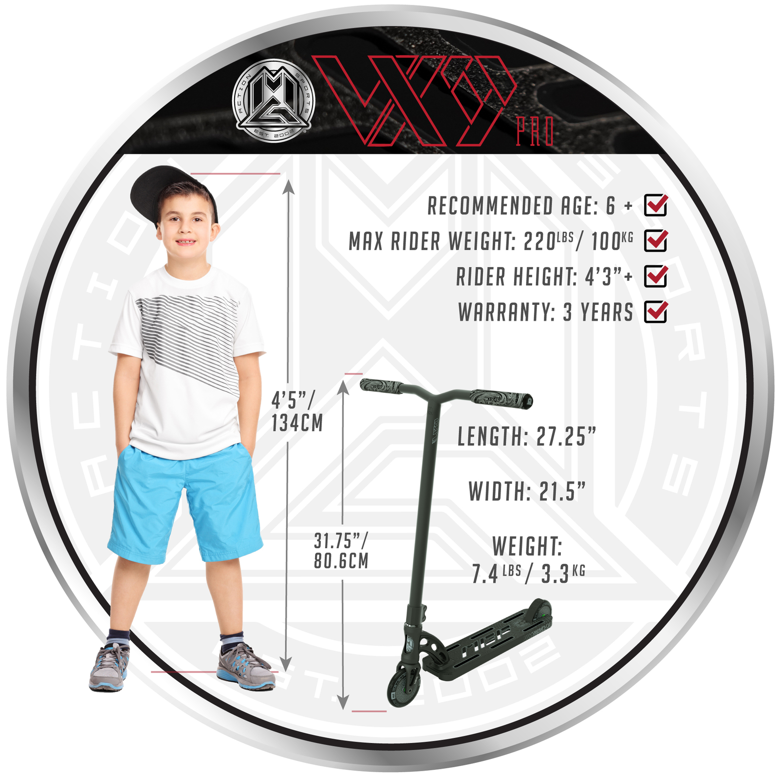 MADD Gear: VX9 Pro Scooter - Black image