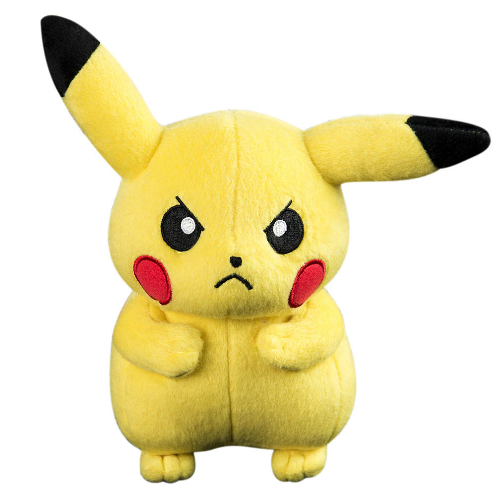 Pokémon 20cm Plush - Pikachu (Angry)