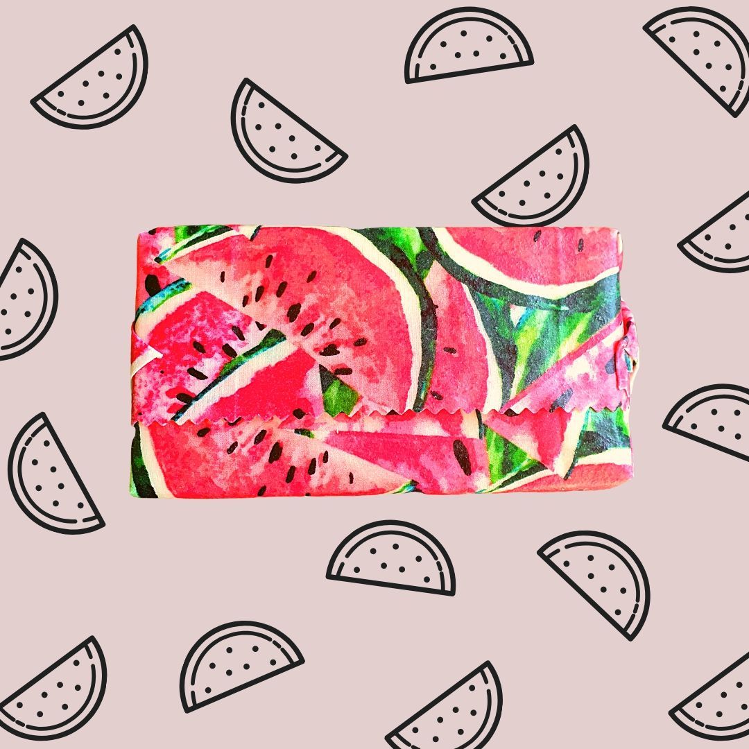 Beeswax Wraps Reusable Food Wrap - Watermelon image