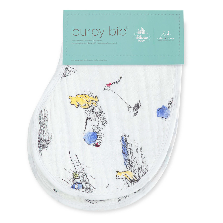 Aden + Anais: Disney Baby Burpy Bib - Winnie The Pooh (2 Pack) image