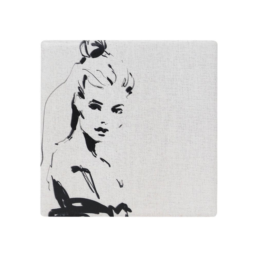 Splosh: Full Bloom Lady Ceramic Coaster image