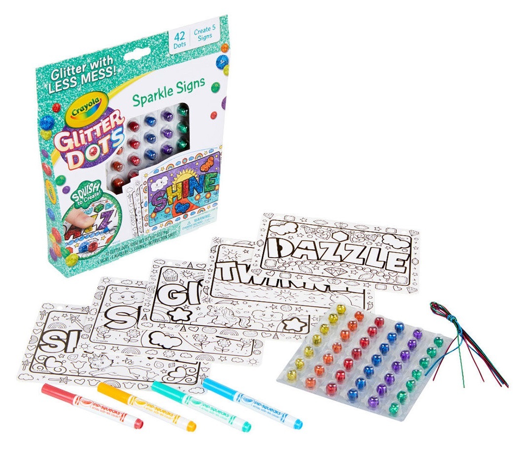 Crayola: Glitter Dots - Sparkle Signs Craft Kit image