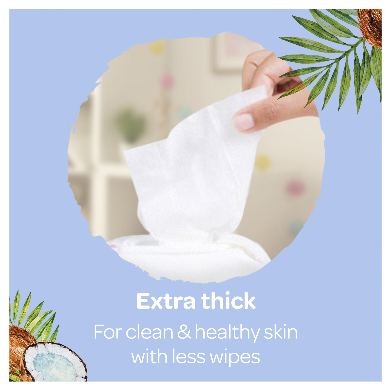 Huggies Baby Wipes Value Box - Coconut (4 Pks - 320 Wipes) image