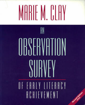 An Observation Survey of Early Literacy Achievement by Marie M Clay image
