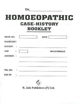 Homoeopathic Case History Booklet image