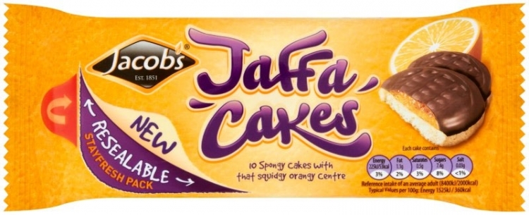 Jacob's Jaffa Cakes 147g (Resealable 10 Pack)