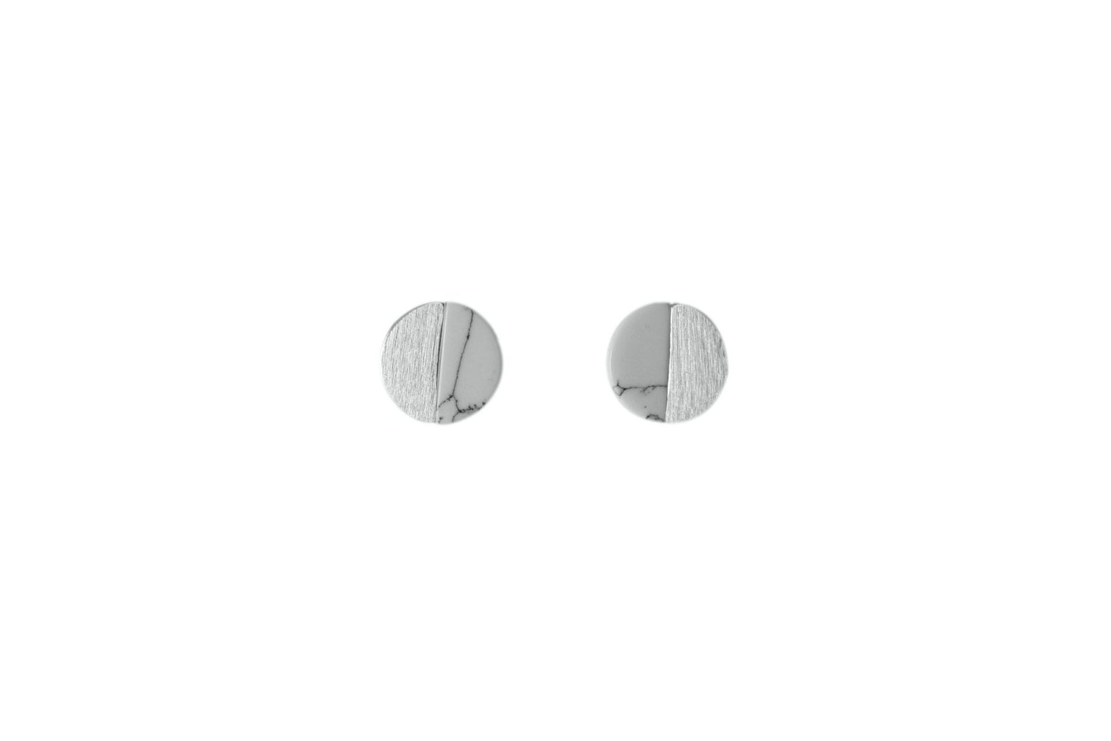 Stilen: Marble silver earrings