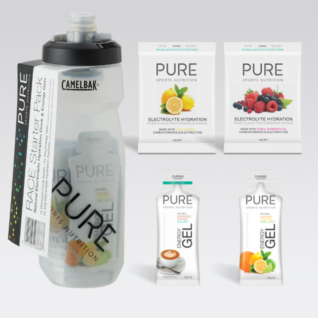 Buy PURE Electrolyte Hydration Race Starter Kit (Bottle + Gels