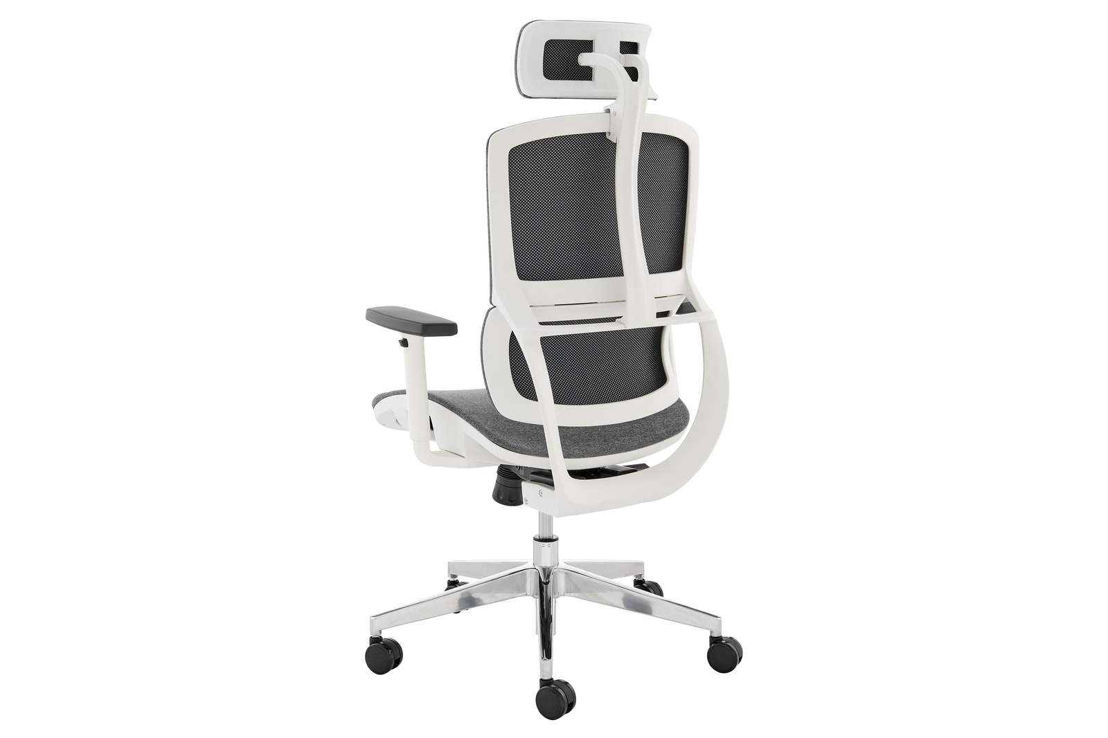 Ergolux Emerson Office Chair (White Frame, Grey)