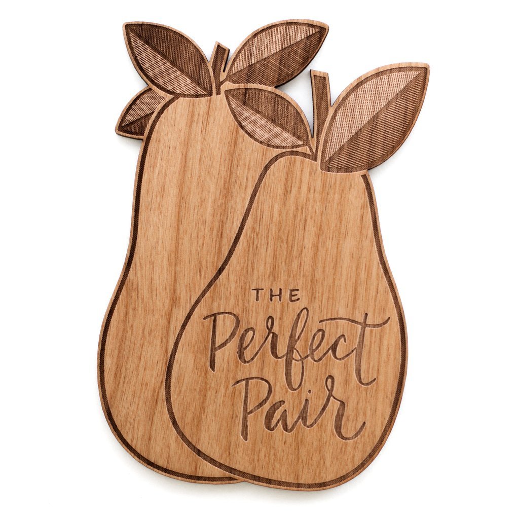 Cardtorial Wooden Card - Perfect Pair image