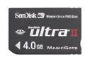 SanDisk MemoryStick Pro Duo Ultra II 4096MB (4GB) SanDisk MemoryStick Pro Duo Ultra II 4096MB (4GB)