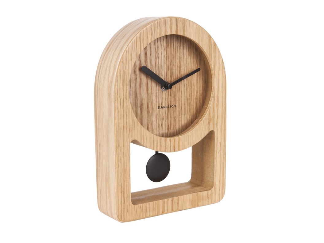 Karlsson Table Clock Lena (Light Wood) at Mighty Ape NZ