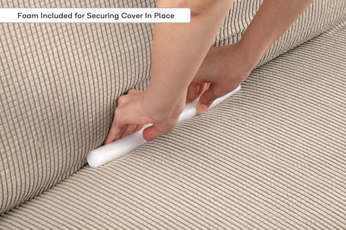 Buy Ovela 4 Seater Sofa Cover Waffle Sand at Mighty Ape NZ