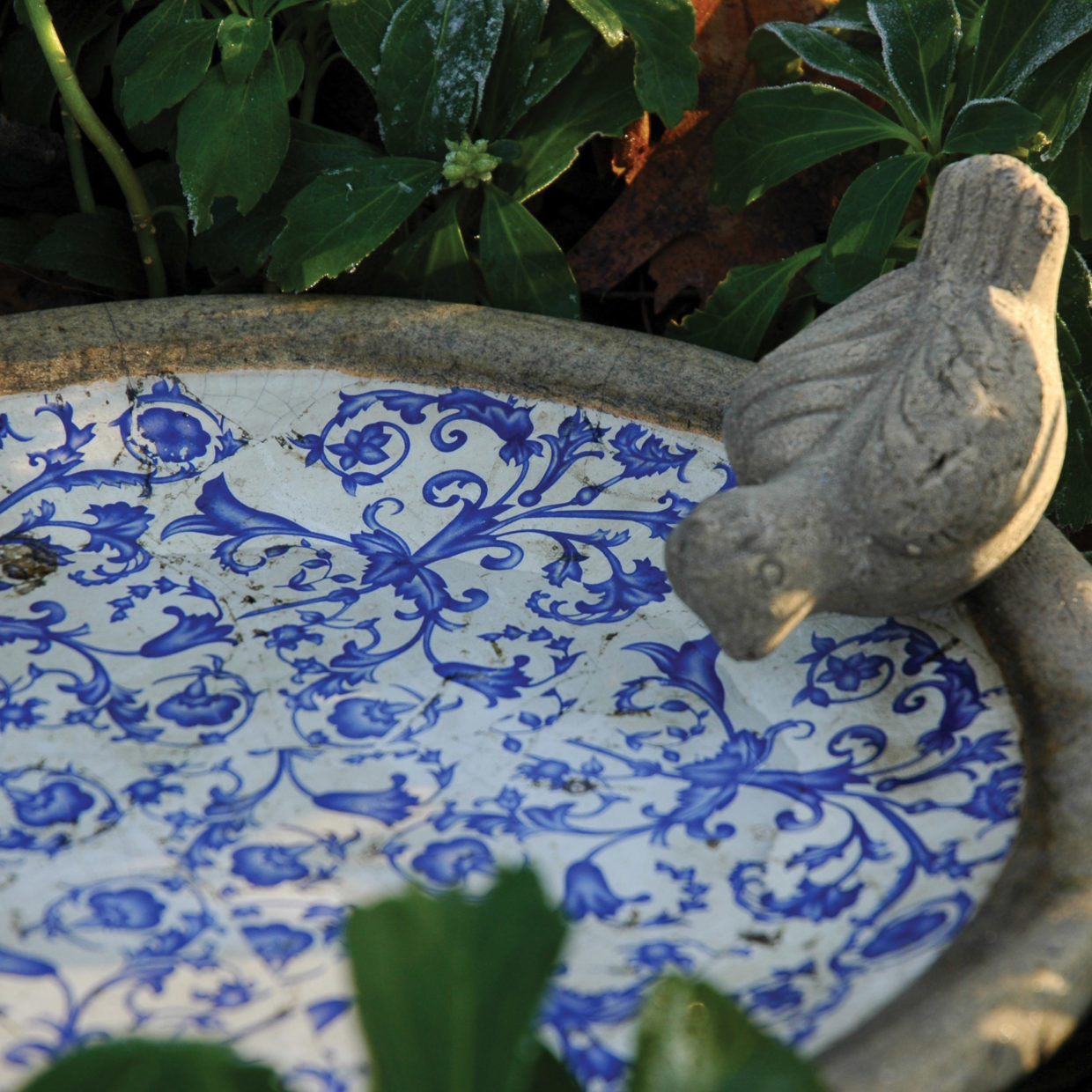 Esschert Design: Aged Ceramic - Bird Bath | at Mighty Ape NZ