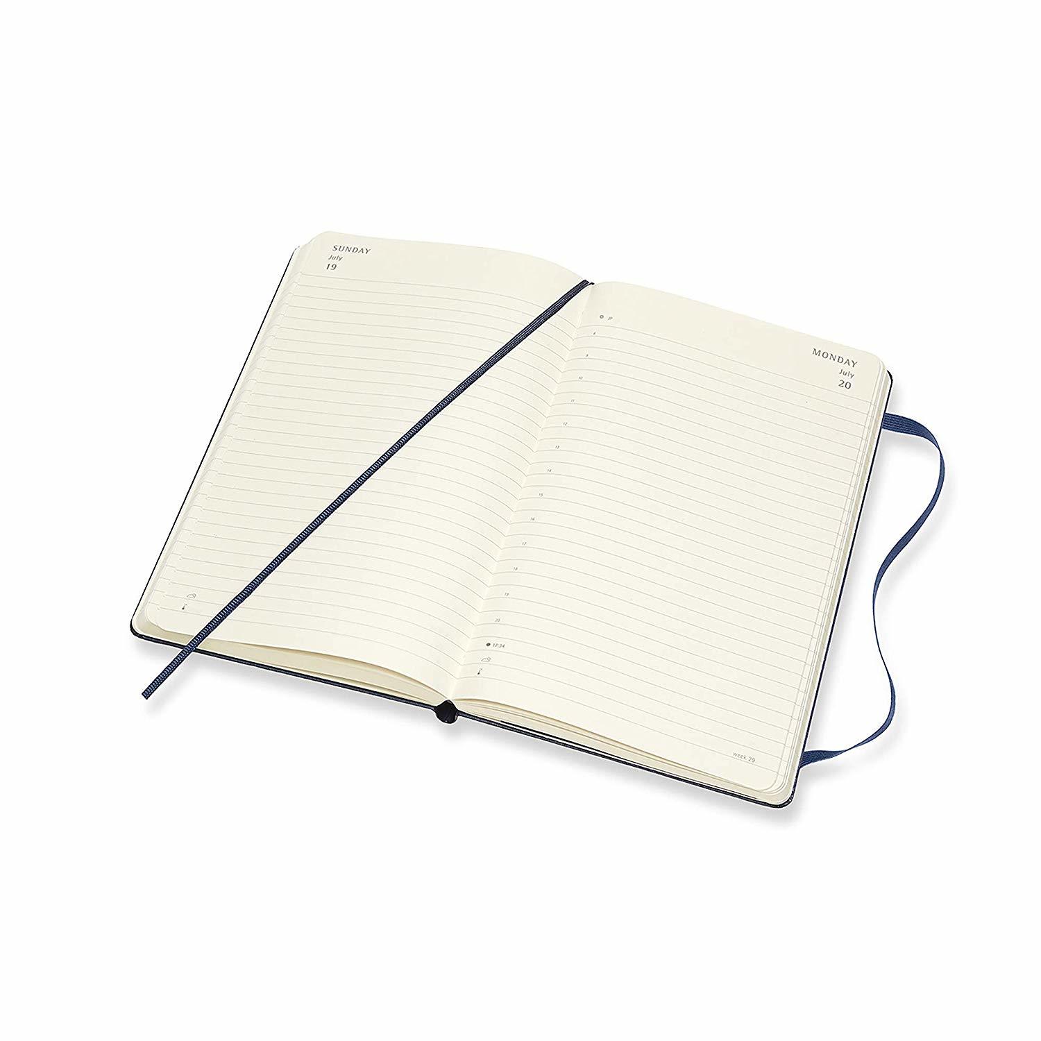 Moleskine: 2020 Diary Large Hard Cover 12 Month Daily - Sapphire Blue