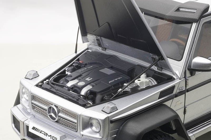 AUTOart: 1/18 Mercedes Benz G63 AMG 6x6 (Silver) - Diecast Model image