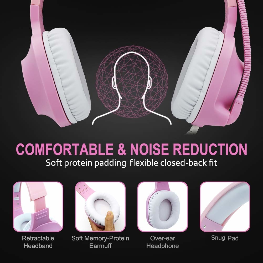 SADES Spirits Universal Gaming Headset (Pink) for image