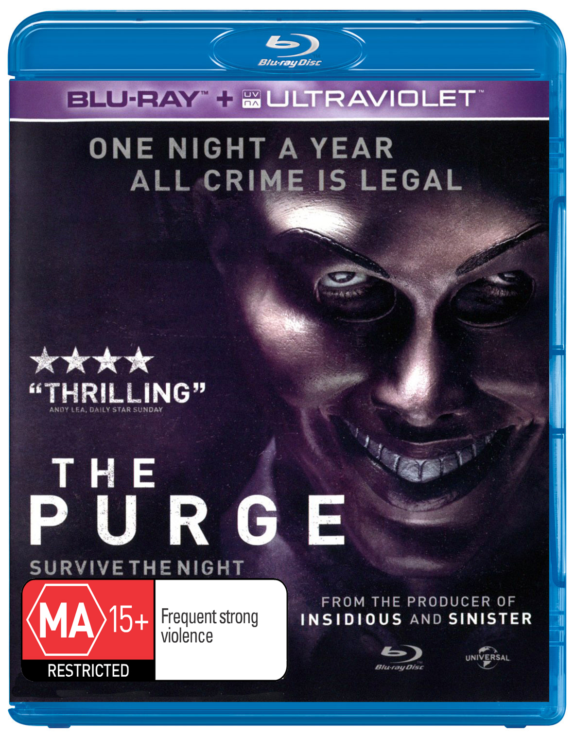 The Purge on Blu-ray, UV image