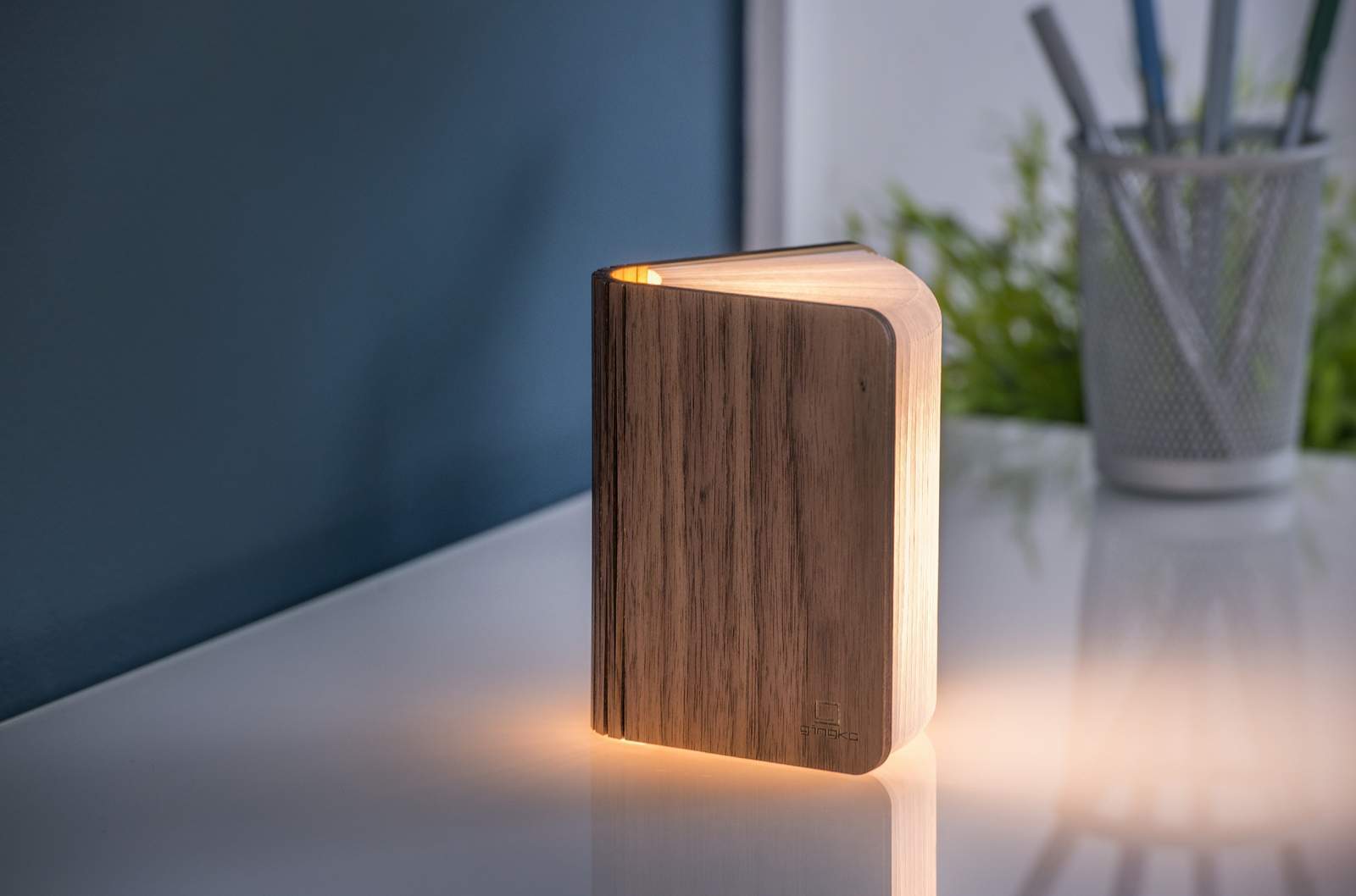 Ginko Walnut Mini Smart Led Light Book