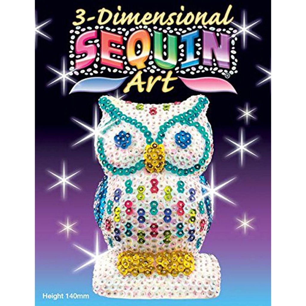 3D Sequin Art - Owl