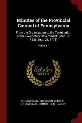 Minutes of the Provincial Council of Pennsylvania image