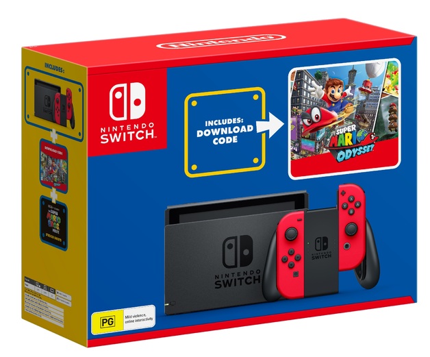 Nintendo Switch Console + Super Mario Odyssey Bundle Switch Buy Now