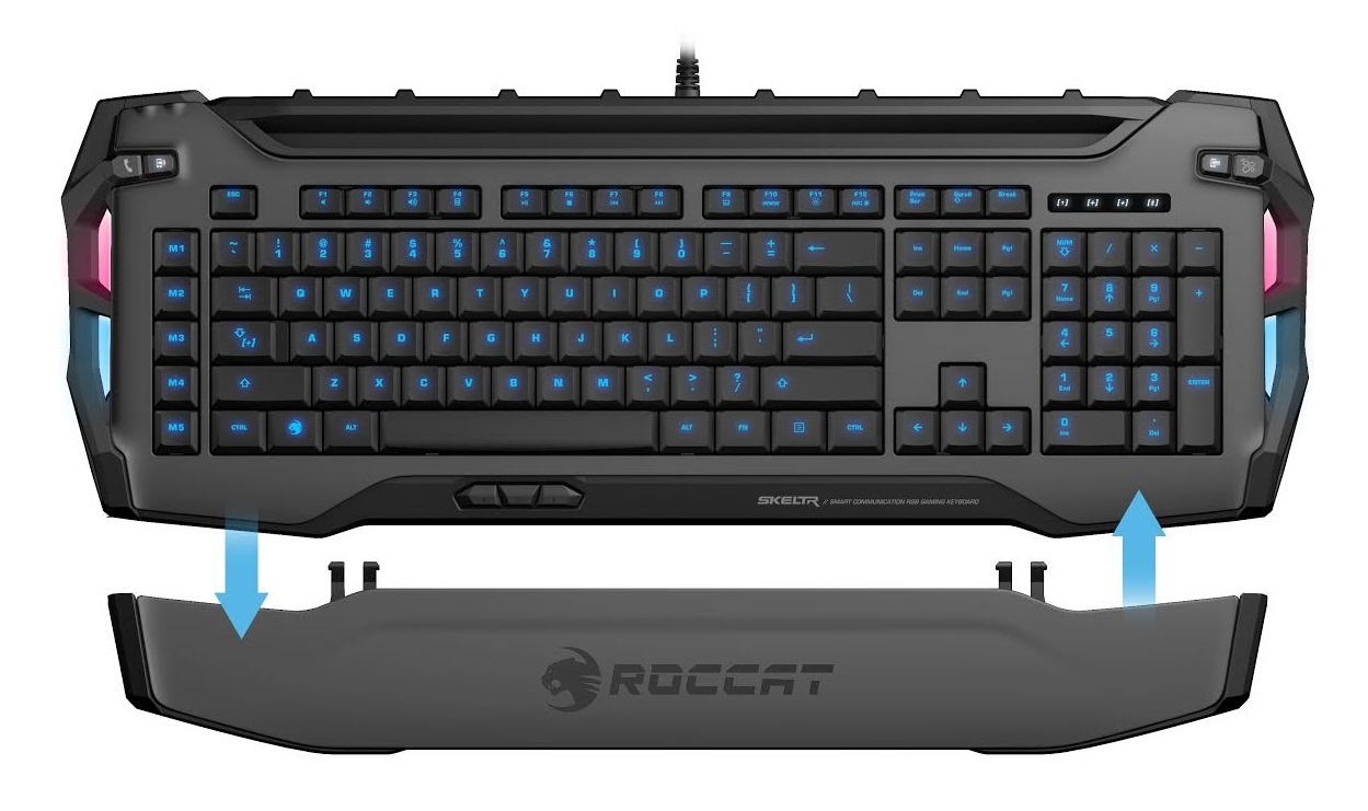 ROCCAT Skeltr Smart Communication RGB Gaming Keyboard for PC Games image