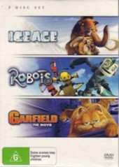 Ice Age / Robots/ Garfield (3 Disc Set) on DVD Ice Age / Robots/ Garfield (3 Disc Set) on DVD