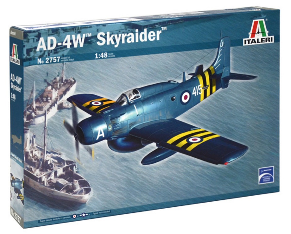Italeri: 1/48 AD-4W Skyraider - Model Kit image