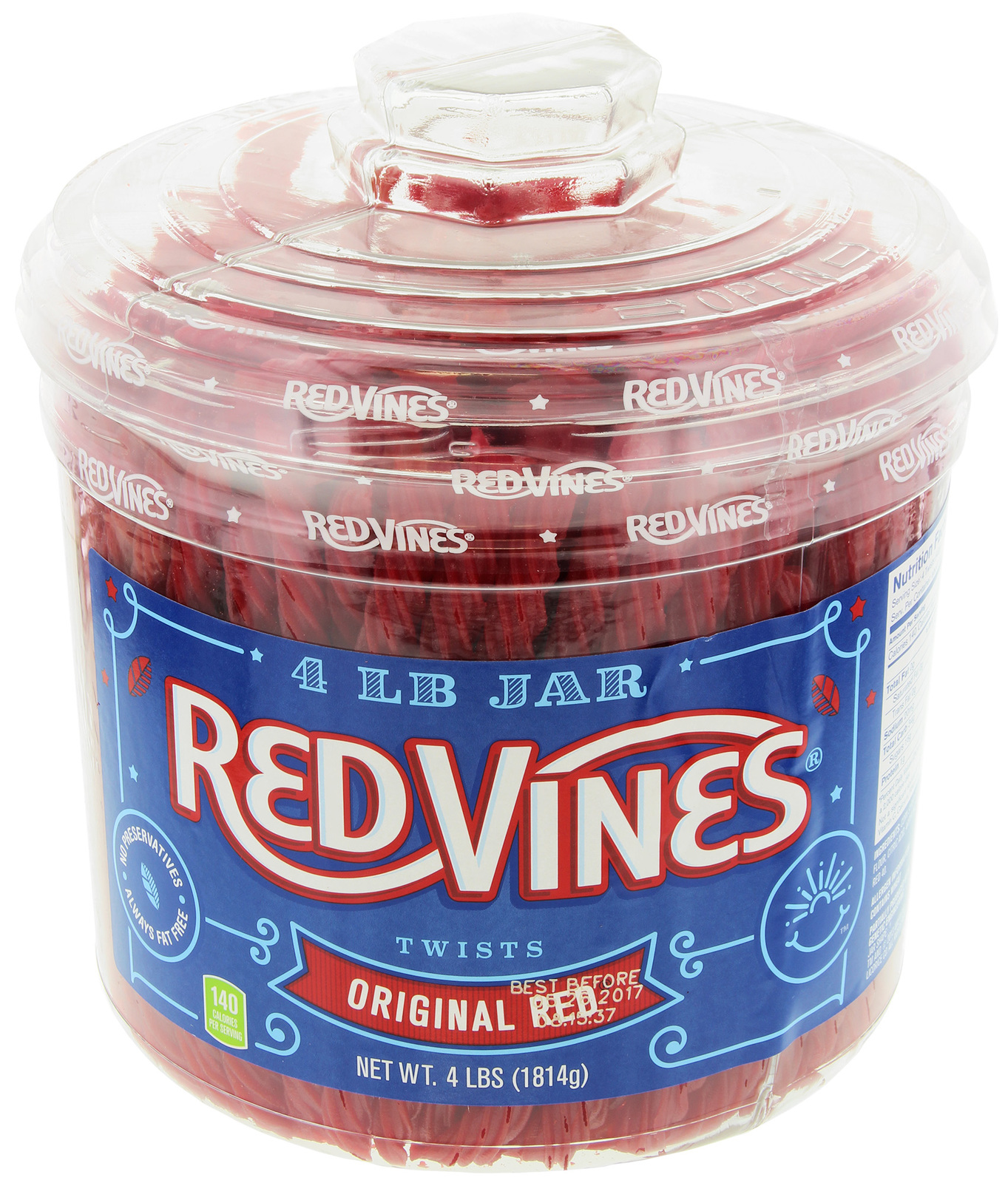 Red Vines Original Red Twists Jar 1.8kg at Mighty Ape NZ