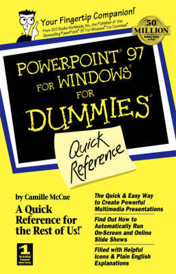 PowerPoint 97 for Windows for Dummies Quick Reference by Camille McCue image