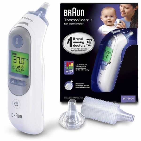 Braun IRT6520 ThermoScan 7 Ear Thermometer - White