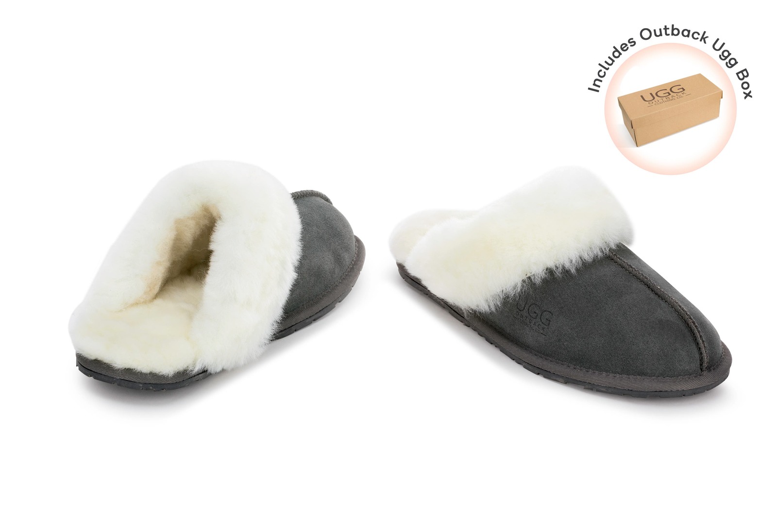 Outback Ugg Slippers Premium Sheepskin Size 5M / 6W US