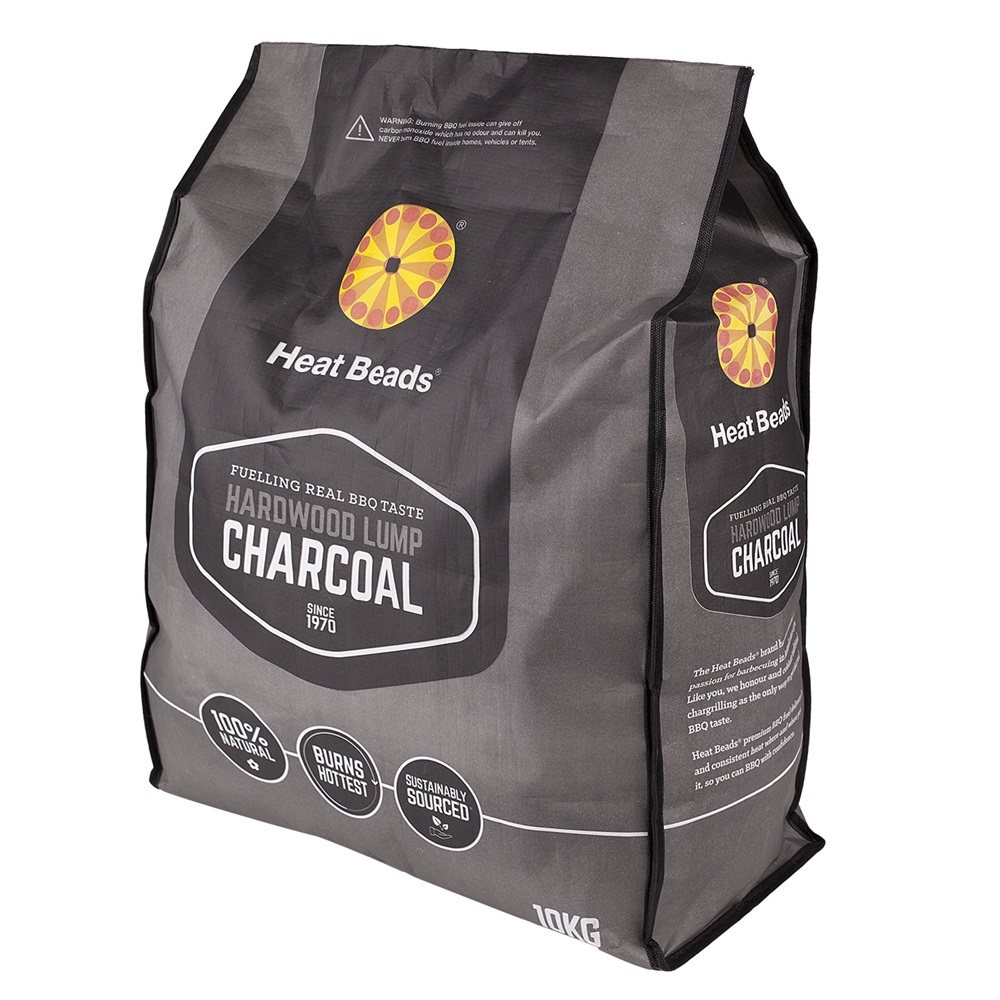 Heat Beads 10kg Hardwood Lump BBQ Charcoal Briquettes image