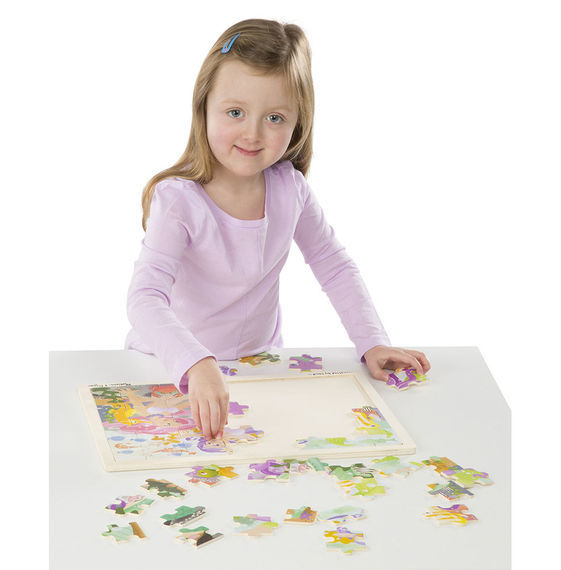 Melissa & Doug: Mermaid Fantasea Wooden Jigsaw Puzzle - 48 Pieces image