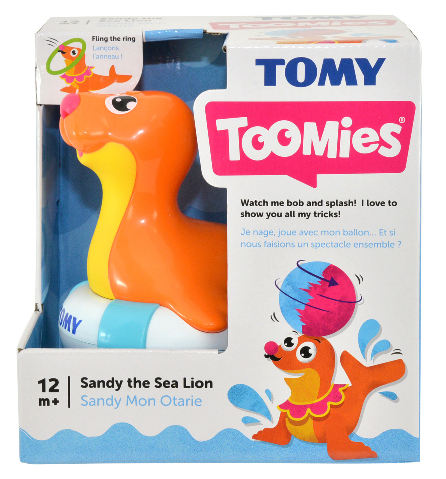 Tomy Toomies: Sandy the Sea Lion - Bath toy image