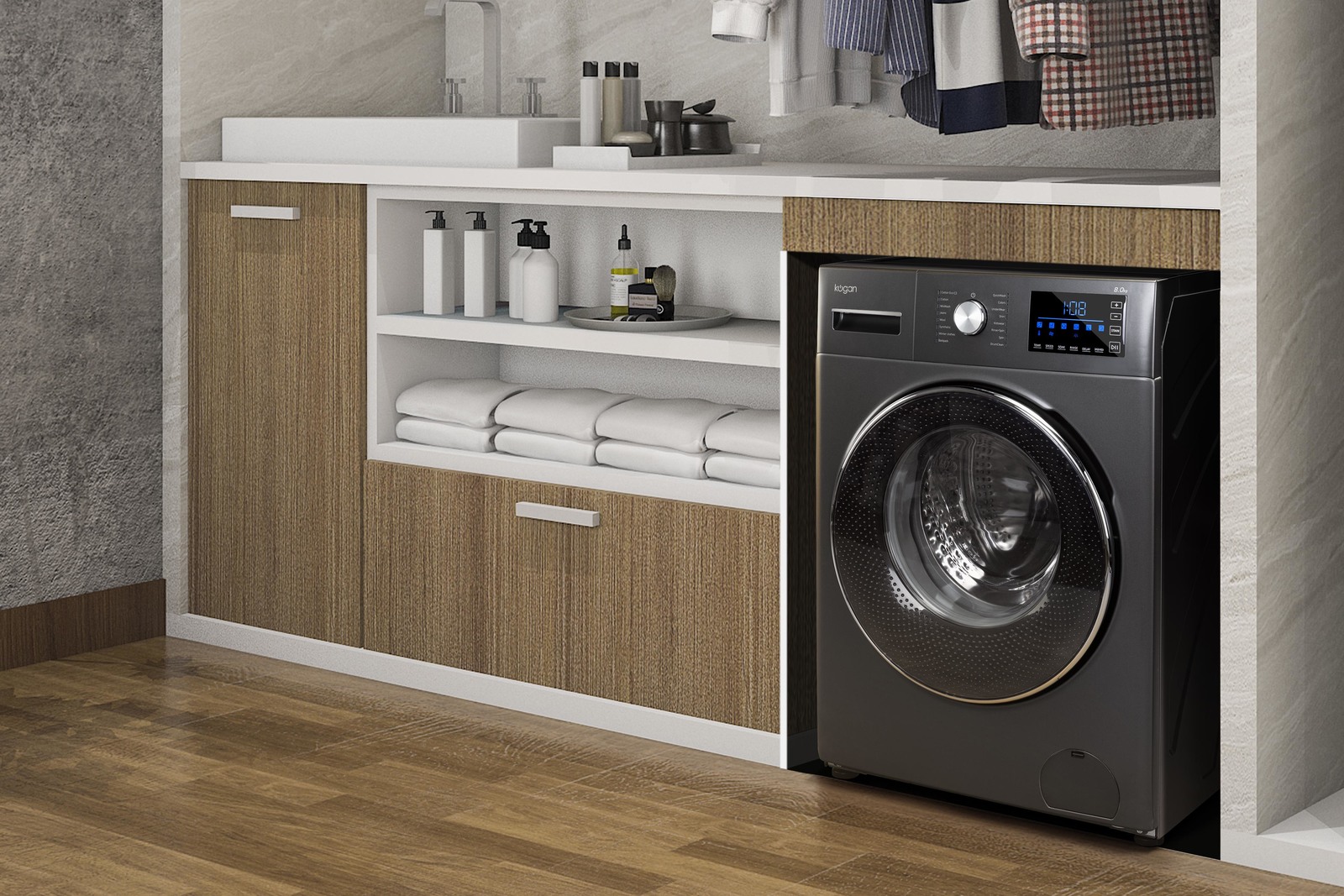 Buy Kogan 8kg Front Load Inverter Washing Machine at Mighty Ape NZ