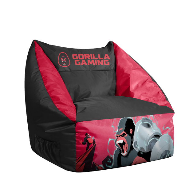 Gorilla Gaming Bean Bag Neon Red Buy Now at Mighty Ape NZ