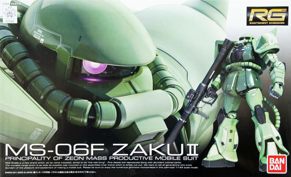 RG 1/144 MS-06F Zaku II - Model Kit