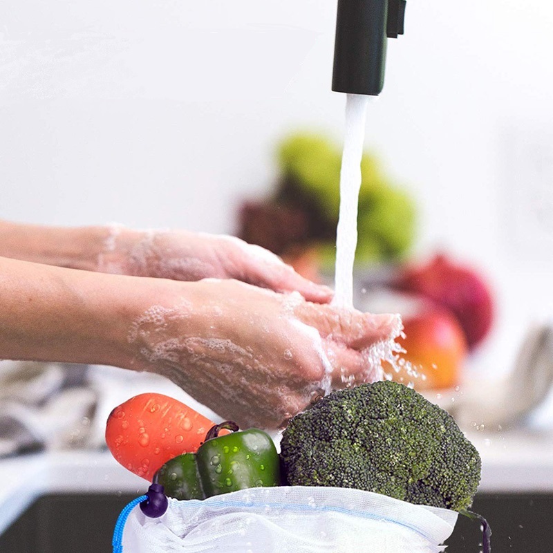 Ape Basics: 12 x Reusable Mesh Produce & Wash Bags image