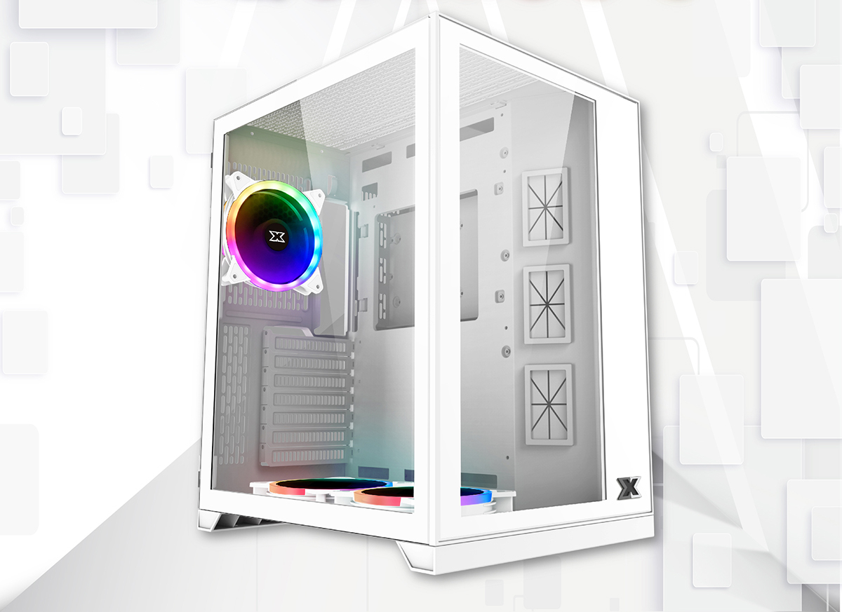 Xigmatek Aquarius S Arctic Tempered Glass Mid Tower Case image