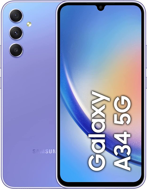 Samsung Galaxy A34 5G (128GB/6GB) Smartphone - Violet | at Mighty Ape NZ