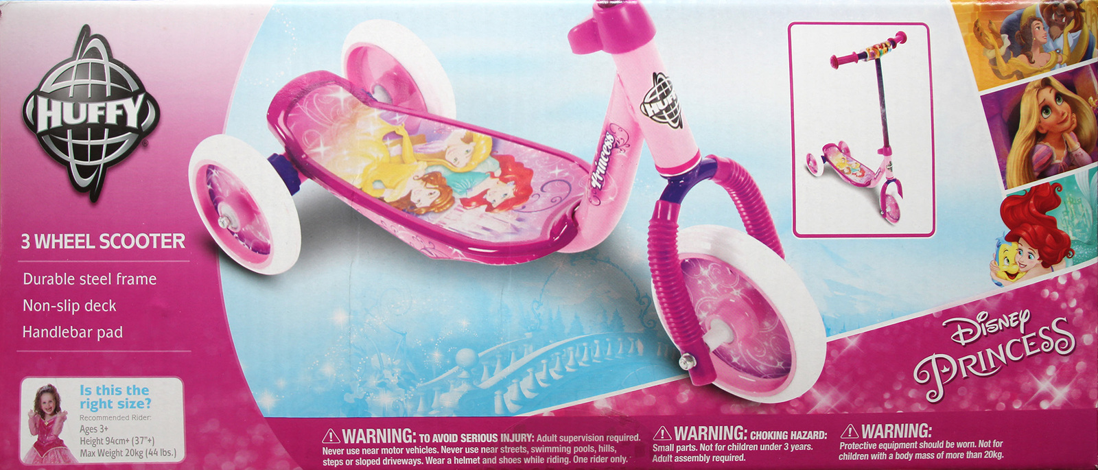 Huffy: Disney Princess 3-Wheel - Preschool Girls' Scooter