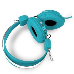 Kids Friendly Stereo Headphones (Blue)