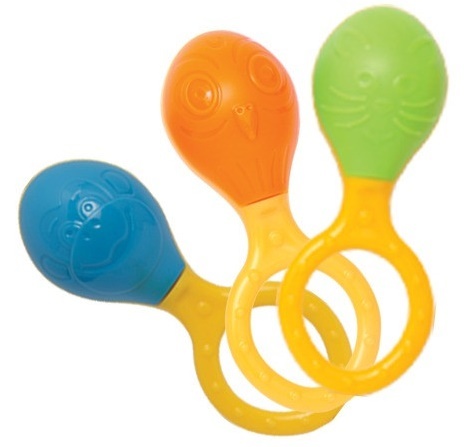 Halilit: Animal Face Baby Maraca - Assorted image