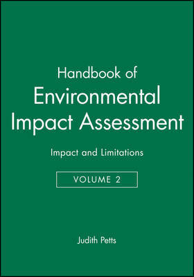 Handbook of Environmental Impact Assessment, Volume 2 image